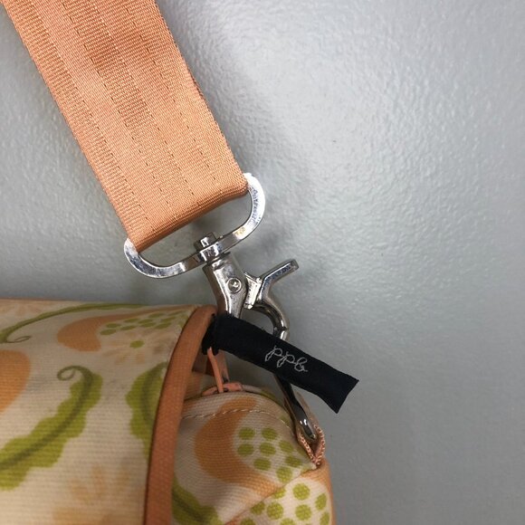 PETUNIA PICKLE BOTTOM Pink Peach Green Diaper Bag Backpack Changing Pad - Picture 4 of 14